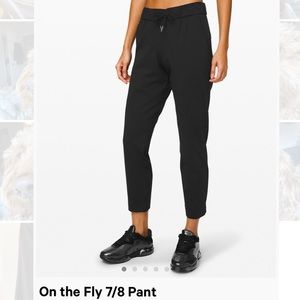 Lululemon on the fly 7/8 pants, black